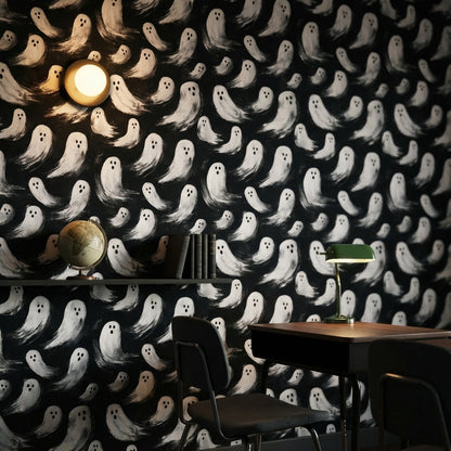 Ghosts Wallpaper Whimsical Modern Decorative Mural