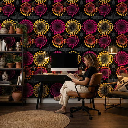 Abstract Pattern Wallpaper Modern Colorful Decorative Mural