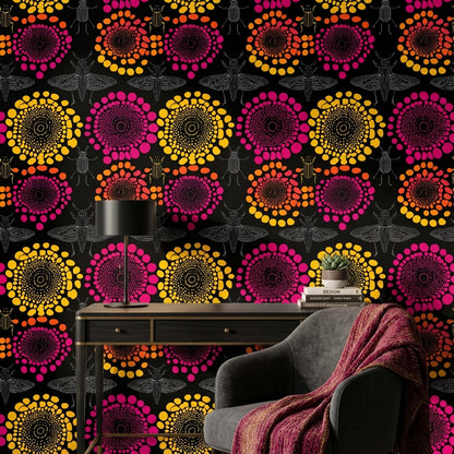Abstract Pattern Wallpaper Modern Colorful Decorative Mural
