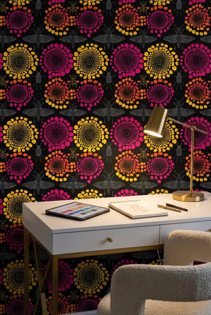 Abstract Pattern Wallpaper Modern Colorful Decorative Mural