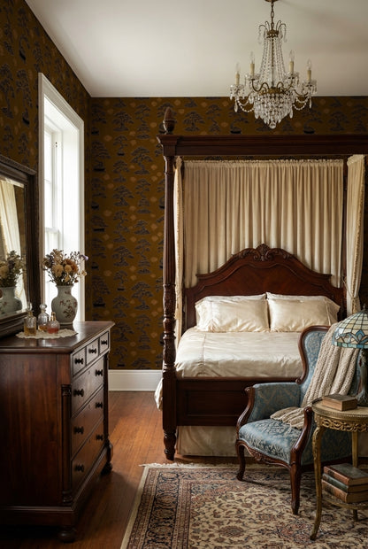 Bonsai Wallpaper Oriental Traditional Decorative Mural