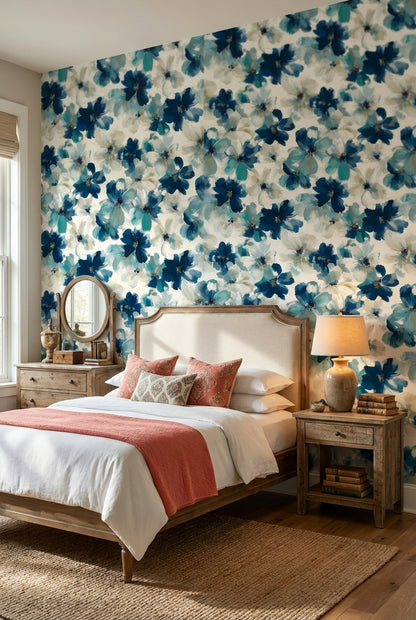 Floral Wallpaper Abstract Modern Decorative Mural