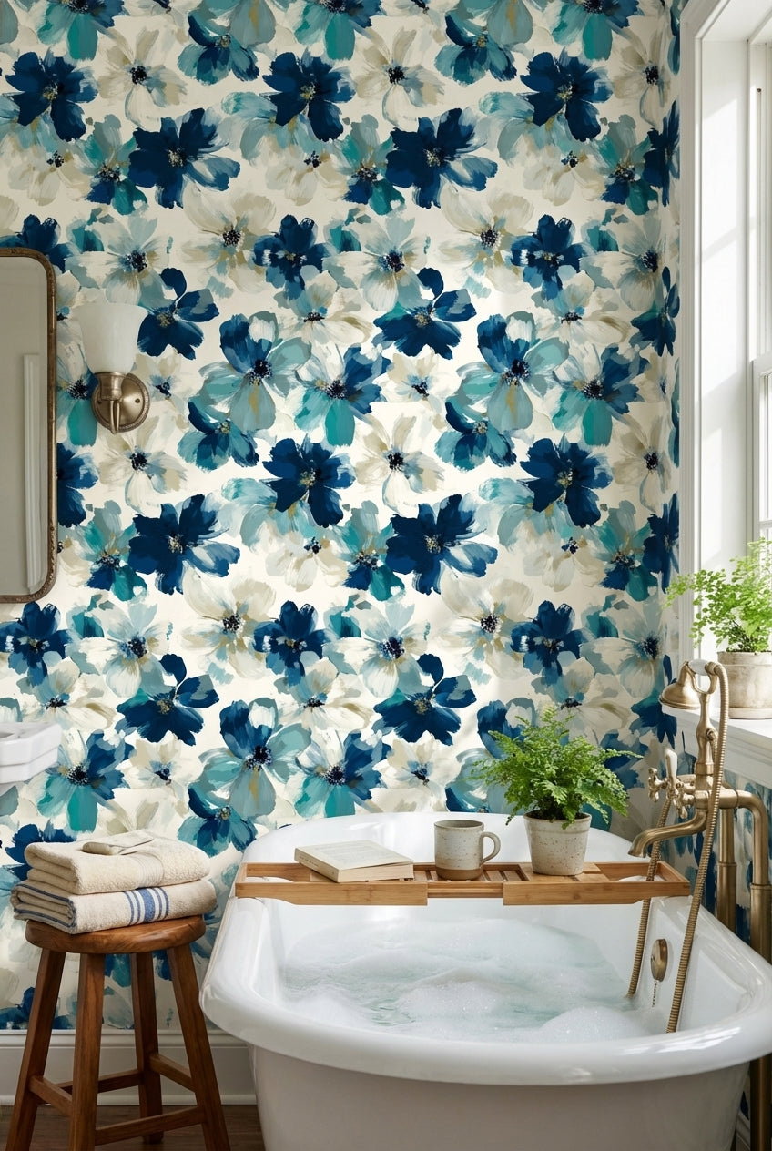 Floral Wallpaper Abstract Modern Decorative Mural
