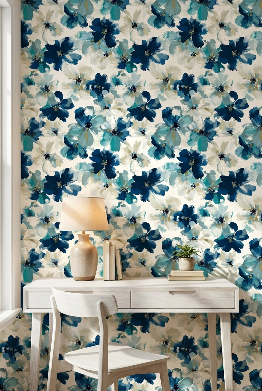 Floral Wallpaper Abstract Modern Decorative Mural