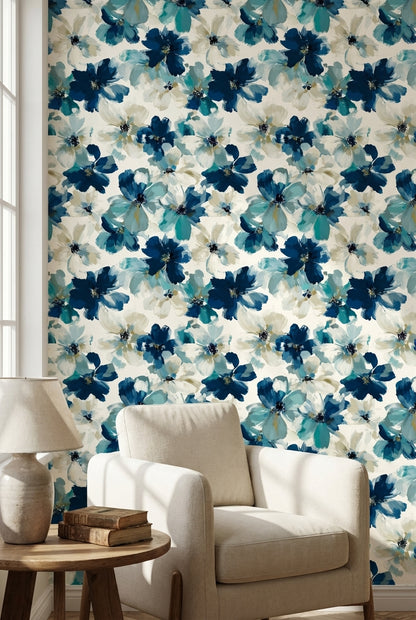 Floral Wallpaper Abstract Modern Decorative Mural