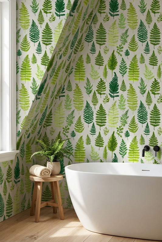 Shades Of Green Wallpaper Leaf Natural Wall Mural