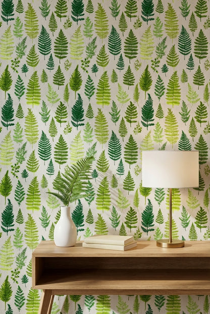 Shades Of Green Wallpaper Leaf Natural Wall Mural