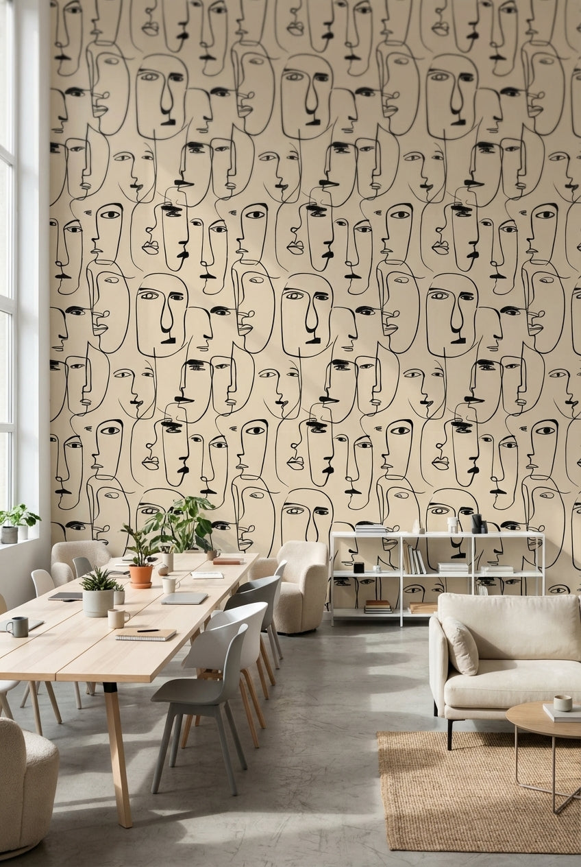 Abstract Pattern Wallpaper Modern Decorative Mural