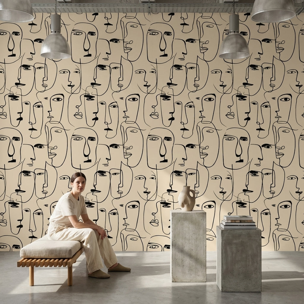Abstract Pattern Wallpaper Modern Decorative Mural