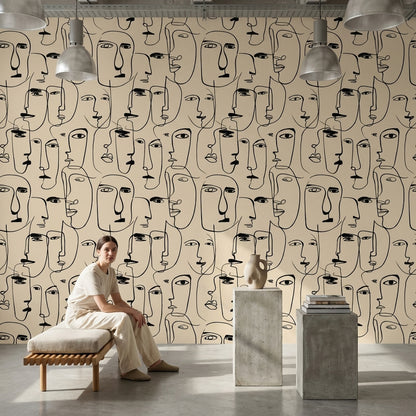 Abstract Pattern Wallpaper Modern Decorative Mural