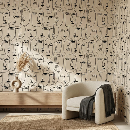 Abstract Pattern Wallpaper Modern Decorative Mural
