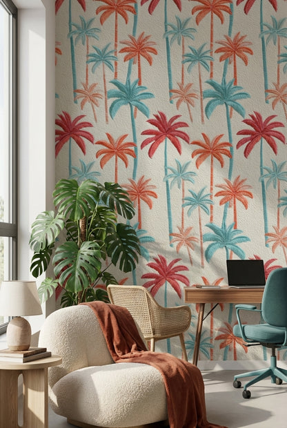 Palm Trees Wallpaper Tropical Modern Decorative Mural