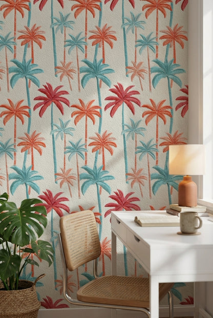 Palm Trees Wallpaper Tropical Modern Decorative Mural