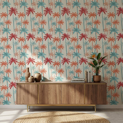 Palm Trees Wallpaper Tropical Modern Decorative Mural