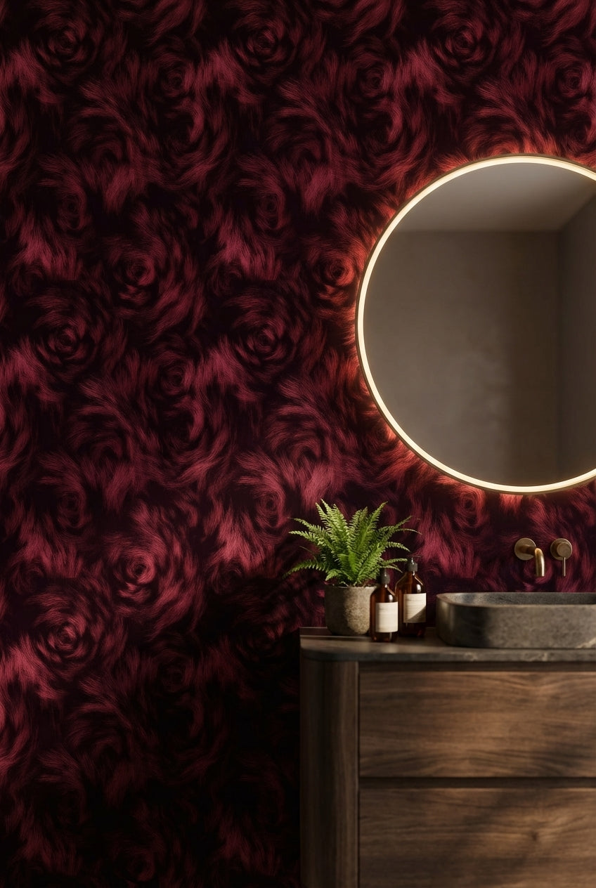 Abstract Pattern Wallpaper Elegant Black Wall Decor