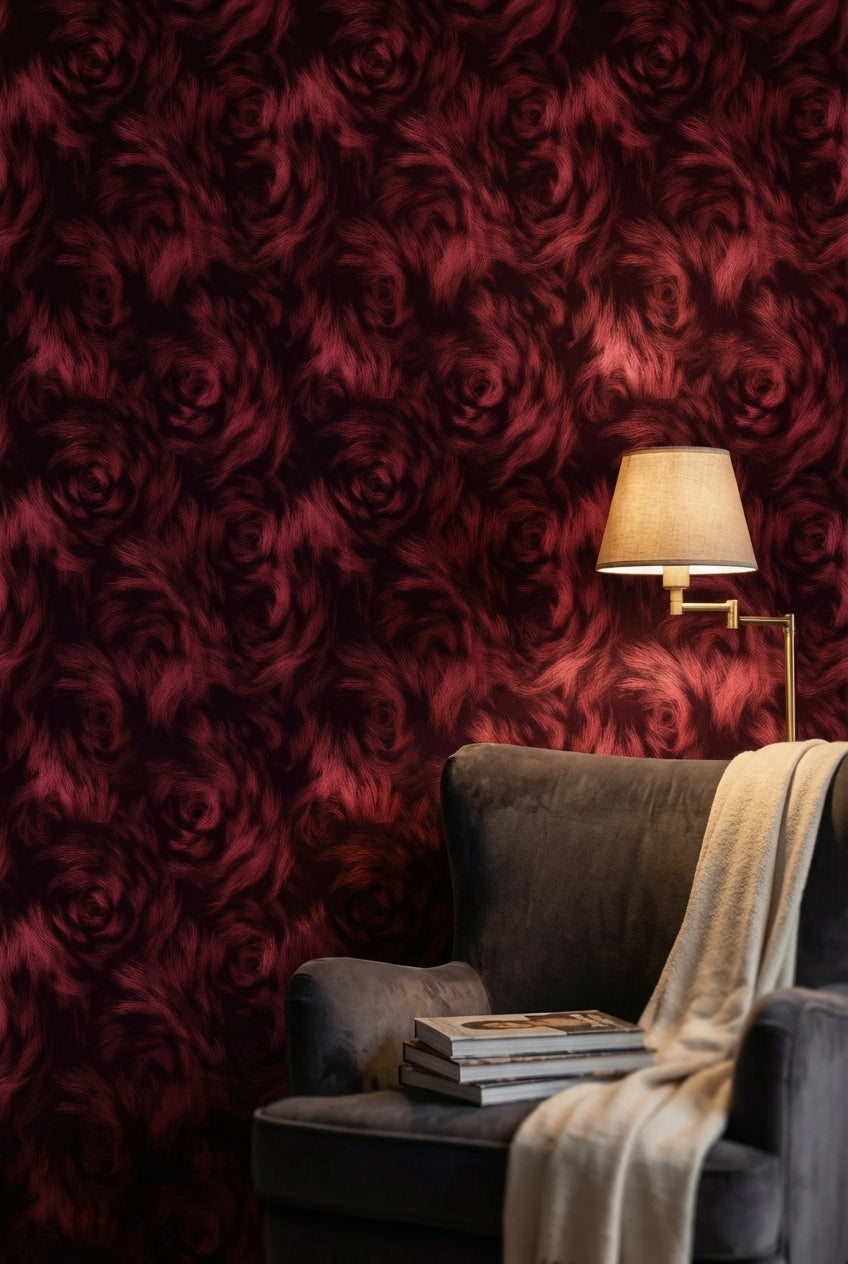 Abstract Pattern Wallpaper Elegant Black Wall Decor