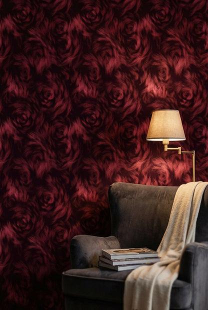 Abstract Pattern Wallpaper Elegant Black Wall Decor