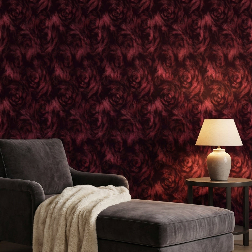 Abstract Pattern Wallpaper Elegant Black Wall Decor