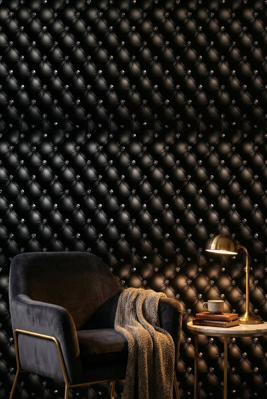 Tufted Wallpaper Glamorous Luxury Wall Decor