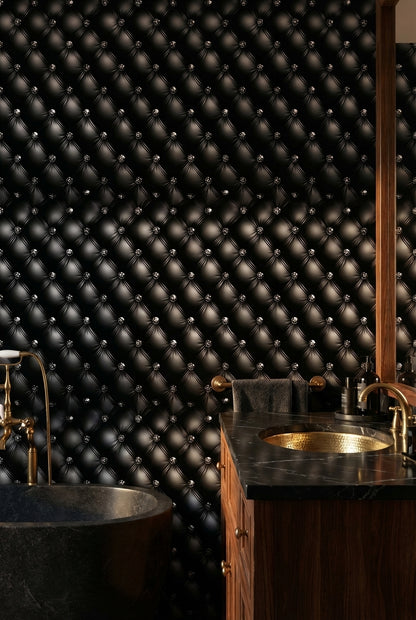 Tufted Wallpaper Glamorous Luxury Wall Decor