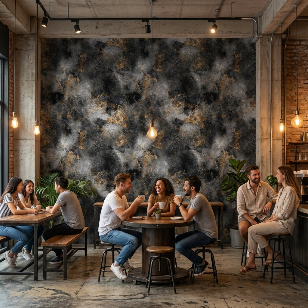 Marble Wallpaper Modern Golden Look  Decorative Mural