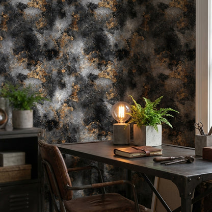 Marble Wallpaper Modern Golden Look  Decorative Mural