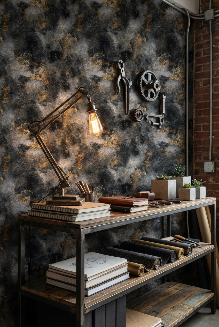 Marble Wallpaper Modern Golden Look  Decorative Mural