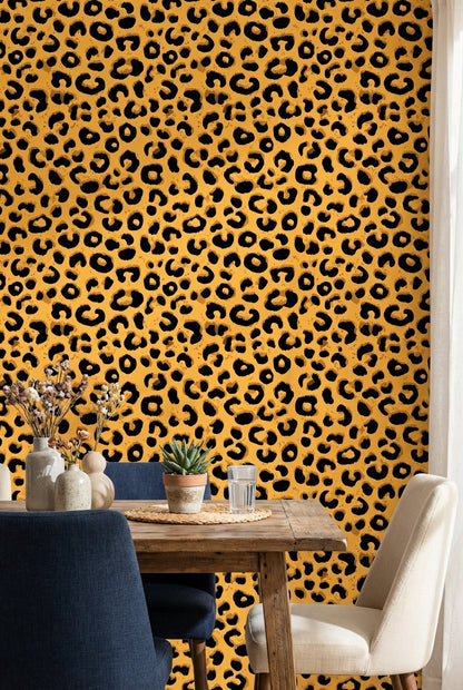 Leopard Wallpaper Animal Print Eclectic Decorative Mural