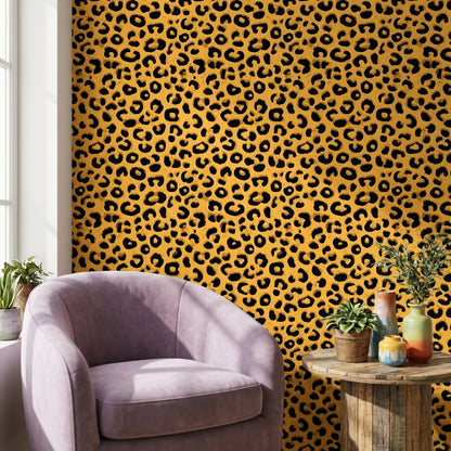 Leopard Wallpaper Animal Print Eclectic Decorative Mural