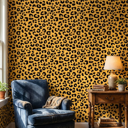 Leopard Wallpaper Animal Print Eclectic Decorative Mural
