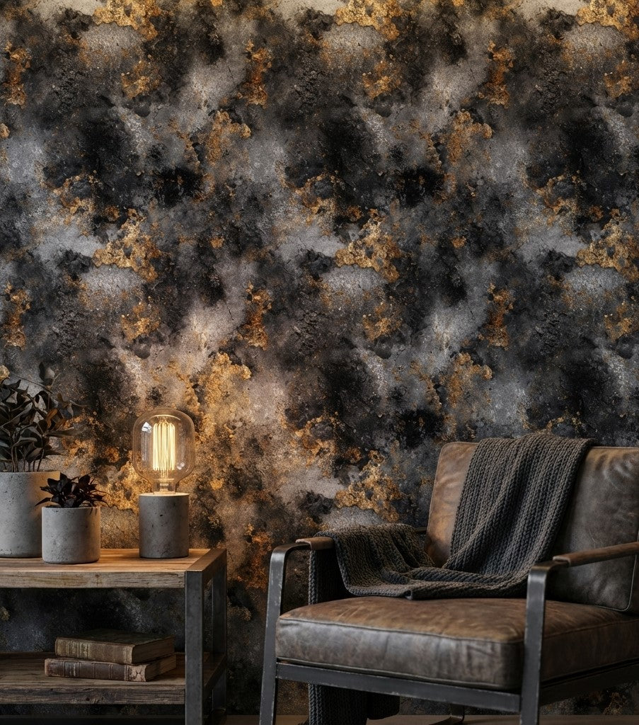 Marble Wallpaper Modern Golden Look  Decorative Mural