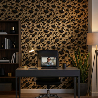 Abstract Pattern Wallpaper Organic Removable Playful Wall Mural