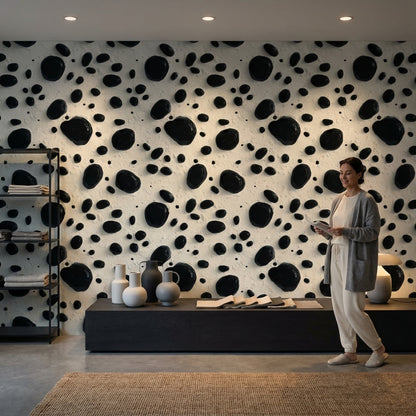 White Background Wallpaper Modern Removable Abstract Wall Mural