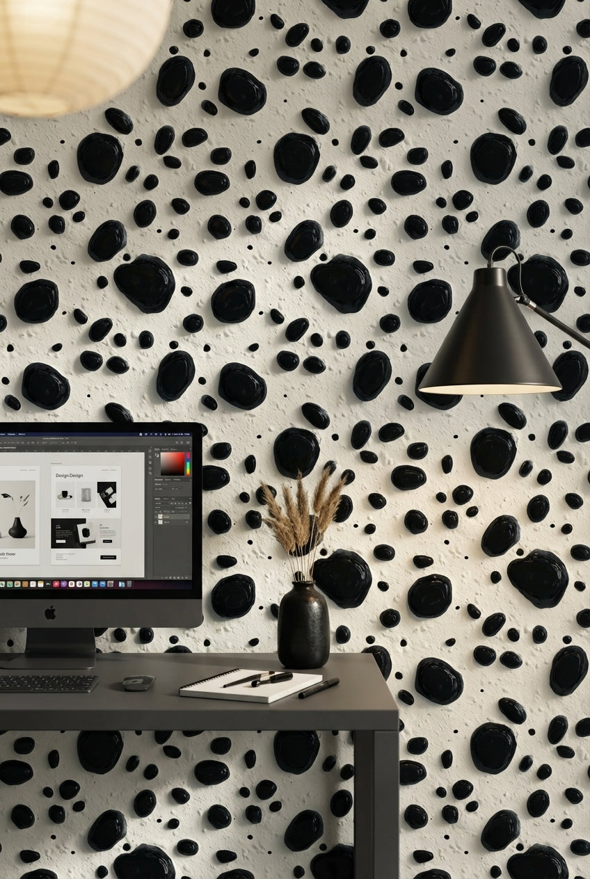 White Background Wallpaper Modern Removable Abstract Wall Mural