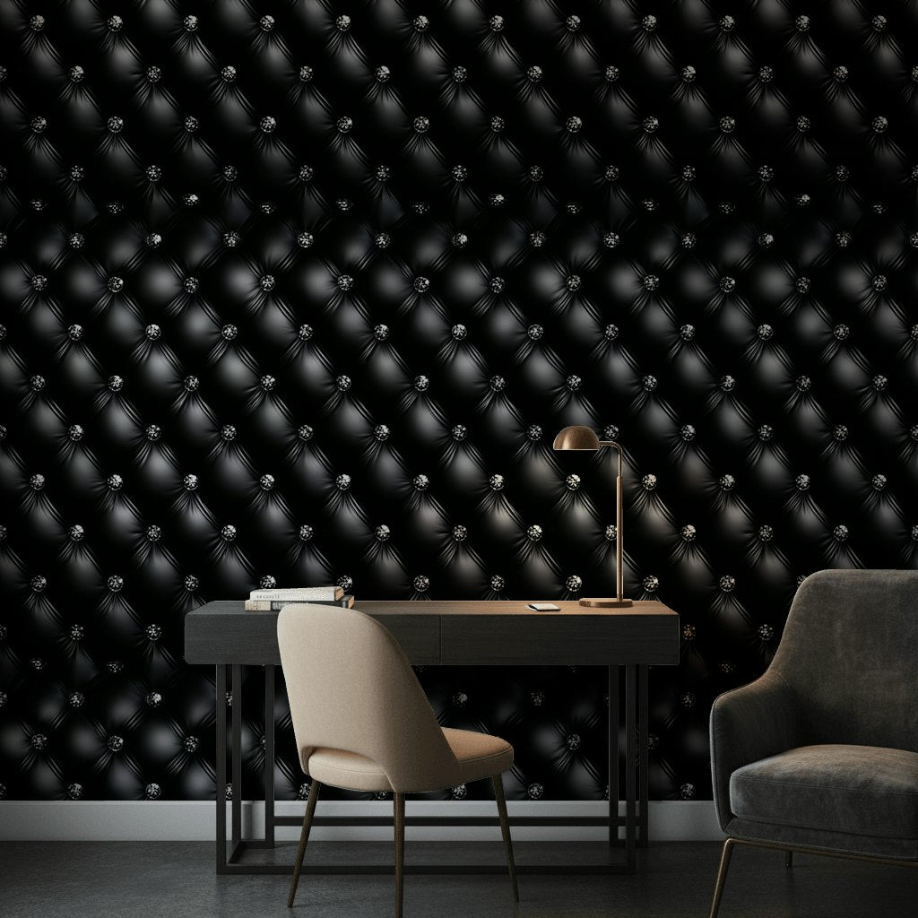 Tufted Wallpaper Glamorous Luxury Wall Decor