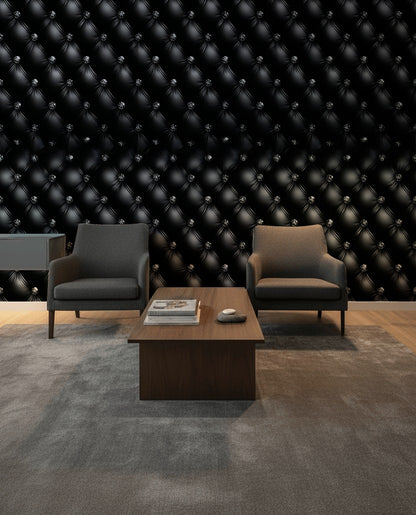 Tufted Wallpaper Glamorous Luxury Wall Decor