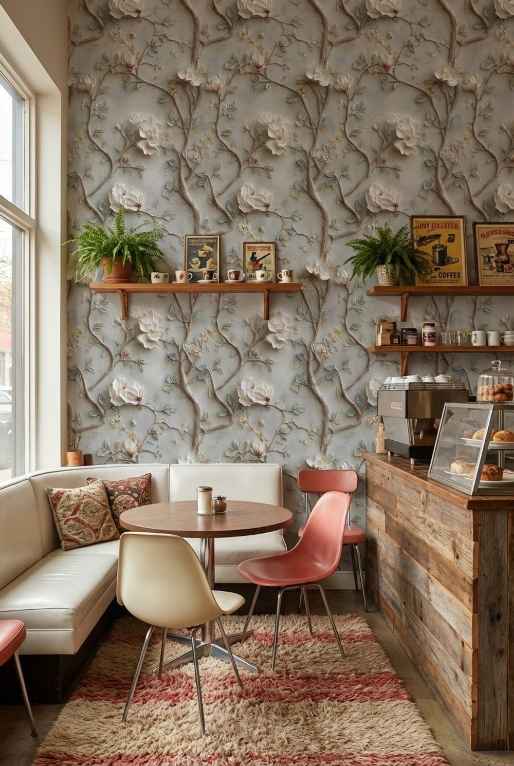 Cream Magnolia Blossom Elegance Wallpaper