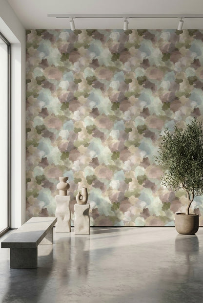 Muted Earth Tones Abstract Cloud Wallpaper