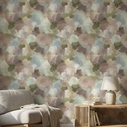 Muted Earth Tones Abstract Cloud Wallpaper