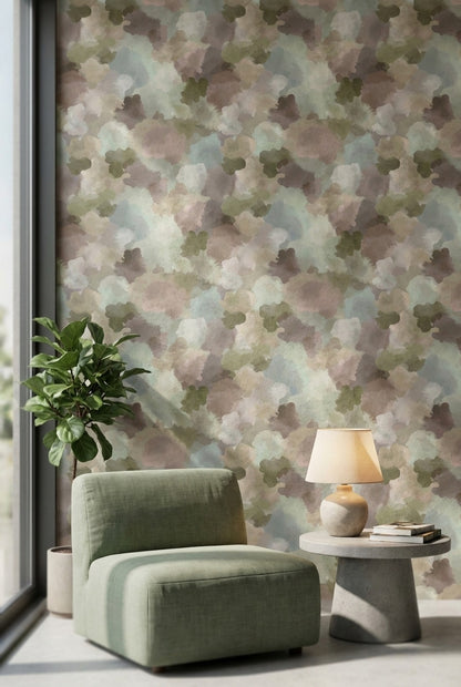 Muted Earth Tones Abstract Cloud Wallpaper