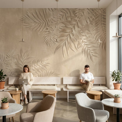 Floral Wallpaper Palm Leaves Removable Tropical Wall Mural