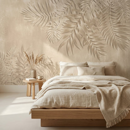 Floral Wallpaper Palm Leaves Removable Tropical Wall Mural