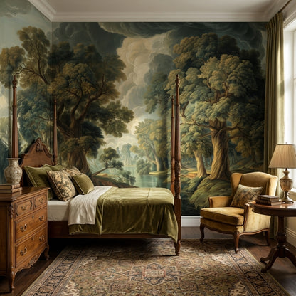 Shades Of Green Wallpaper Classic Tranquil Wall Decor