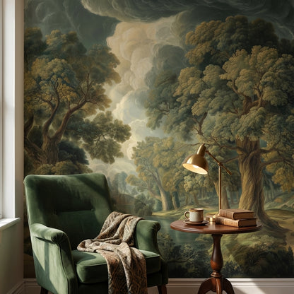 Shades Of Green Wallpaper Classic Tranquil Wall Decor