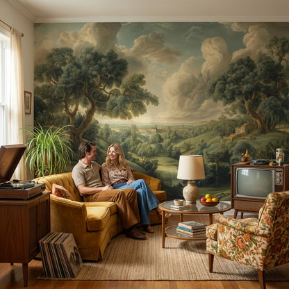 Shades Of Green Wallpaper Classic Nature Wall Mural