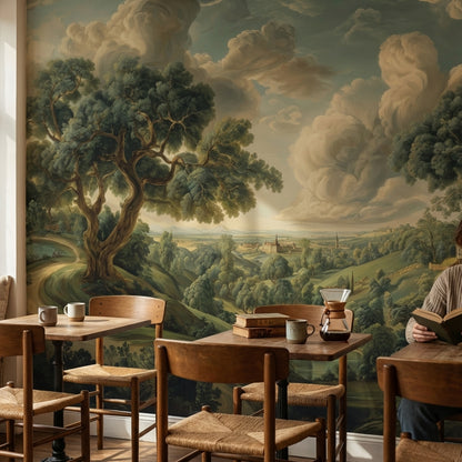 Shades Of Green Wallpaper Classic Nature Wall Mural