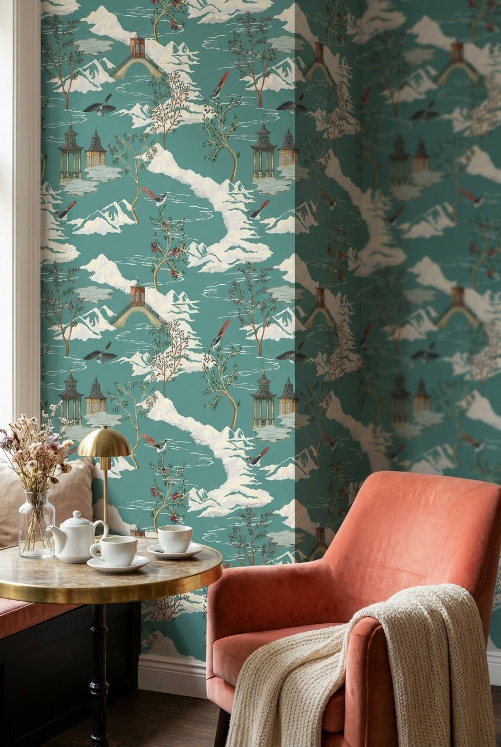 Scenic Landscape Wallpaper Mountain Wall Mural