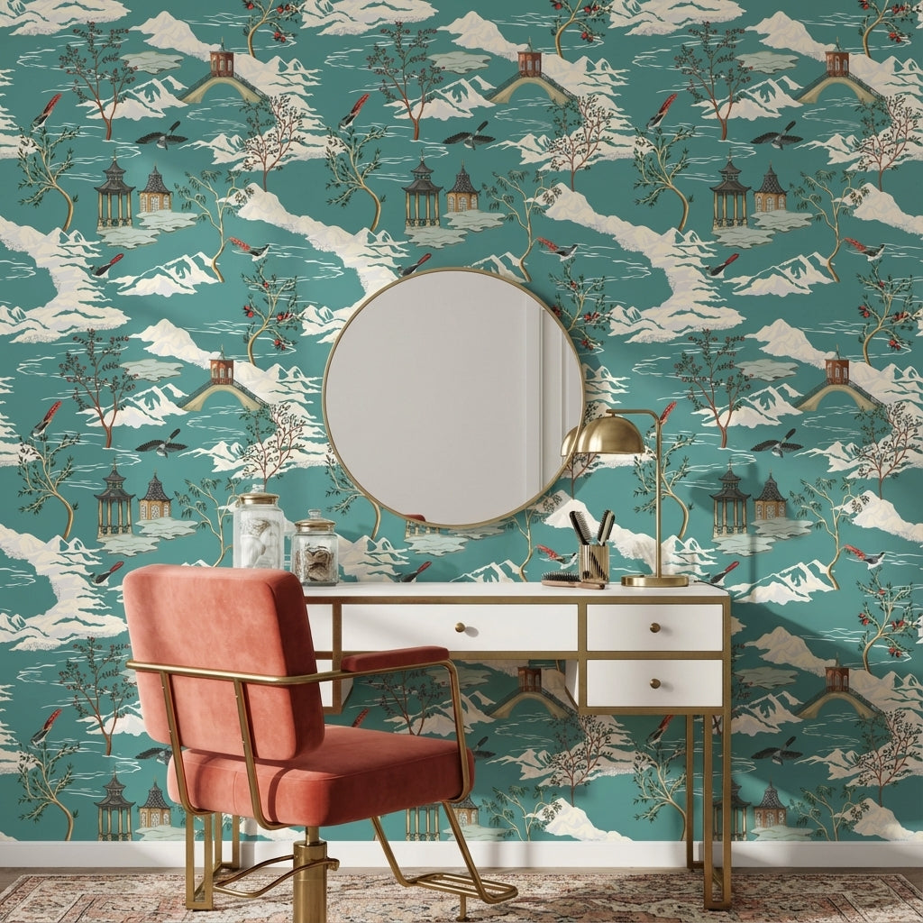 Scenic Landscape Wallpaper Mountain Wall Mural