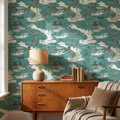 Scenic Landscape Wallpaper Mountain Wall Mural