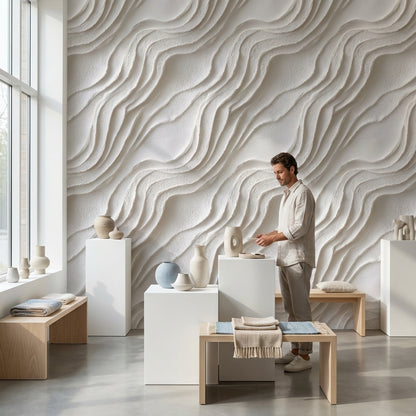 Abstract Wallpaper Modern Textured Decorative Mural